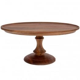 Δίσκος Σερβιρίσματος Ξύλινος Οβάλ Με Πόδι Natural 26x16x11,5εκ. iliadis 91915