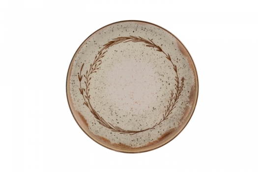 Πιάτο Ρηχό Φαγητού Πορσελάνης Μπεζ Φ24εκ. Roma Kutahya Porselen KXMD24DU880914