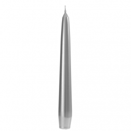 Κερί Βενετσιάνικο Σετ 12τμχ Ασημί 20εκ. iliadis 73636