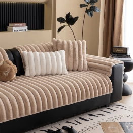 Ανώστρωμα Για Διθέσιο Καναπέ Faux Fur 70x180εκ. Luna Beige Melinen 20006669