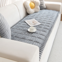 Ανώστρωμα Για Τριθέσιο Καναπέ Fleece 70x180εκ. Aspen Light Grey Melinen 20005213