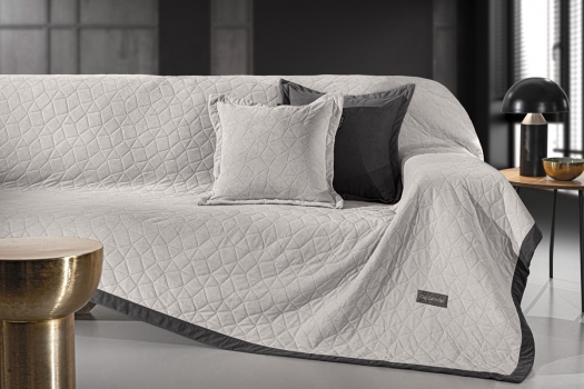 Ριχτάρι Βελούδινο Πολυθρόνας 170x150εκ. Με Διακοσμητική Μαξιλαροθήκη Avalon Elephant Guy Laroche