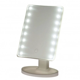 Καθρέπτης Μακιγιάζ PP Με LED Φωτισμό 16,3x11,5x26,5εκ. White MRShome 0031000