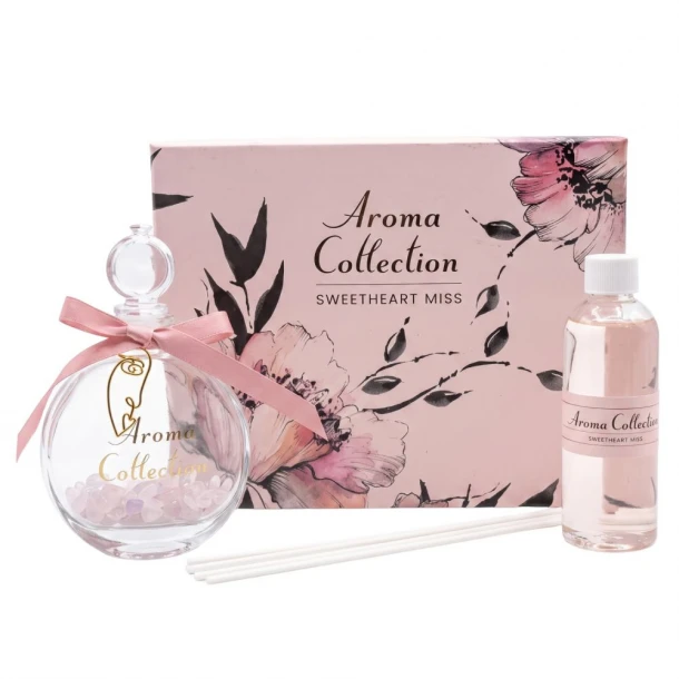 Αρωματικό Diffuser 120ml Ροζ Aroma Collection Σε Κουτί Δώρου iliadis 94990