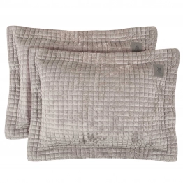 Ζεύγος Μαξιλαροθήκες Microfiber 50x70+7εκ. Με Κέντημα Classic 4432 Taupe Greenwich Polo Club
