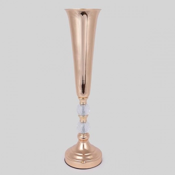 Βάζο Μεταλλικό Χρυσό 14x51,5εκ. ESTHETI 752-22063