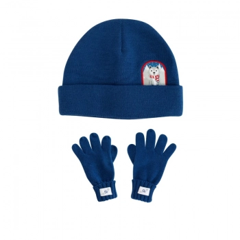 Σετ Σκουφάκι Με Γαντάκια Πλεκτά 4-6 Ετών Wolf FlapjackKids FJKKS978L