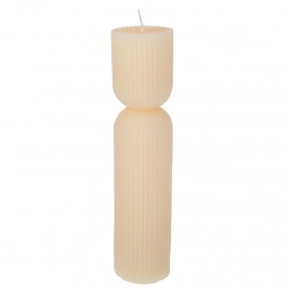 Κερί Χειροποίητο Αρωματικό Κολώνα Κρεμ 5,5x23εκ. iliadis 91605