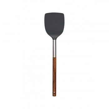 Σπάτουλα Πλαστική Νάυλον-Ξύλινη Γκρι Stone PBT Estia 8,2x6,1x35,2εκ. 01-2671