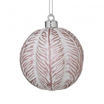 Σετ Μπάλες 4τμχ Πλαστικές Λευκές-Ροζ inart 10εκ. 2-70-675-0661