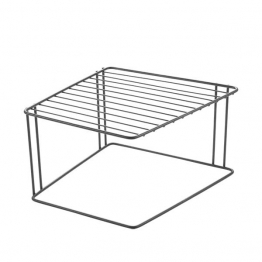 Ραφιέρα Γωνιακή Μαύρη Lava Touch 25x25x15εκ. Metaltex 16-361301