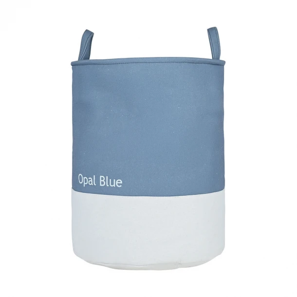 Καλάθι Απλύτων Υφασμάτινο 35x35x50εκ. Opal Blue Estia Tone Lab 02-41236