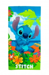 Πετσέτα Θαλάσσης Παιδική Quick Dry Microfiber 70x140εκ. Disney Home Lilo & Stitch 086 Blue-Green Dimcol