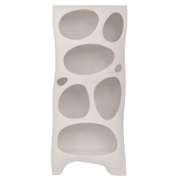 Ραφιέρα Mdf Λευκή Με Ακανόνιστες Θήκες 80x36x180εκ. iliadis 92130