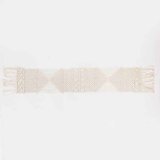 Runner Μακραμέ Μπεζ 30x150εκ. ESTHETI 817-50002