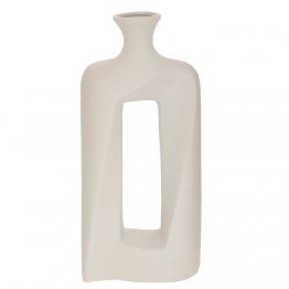 Βάζο Κεραμικό Λευκό 15x7x31εκ. iliadis 91525