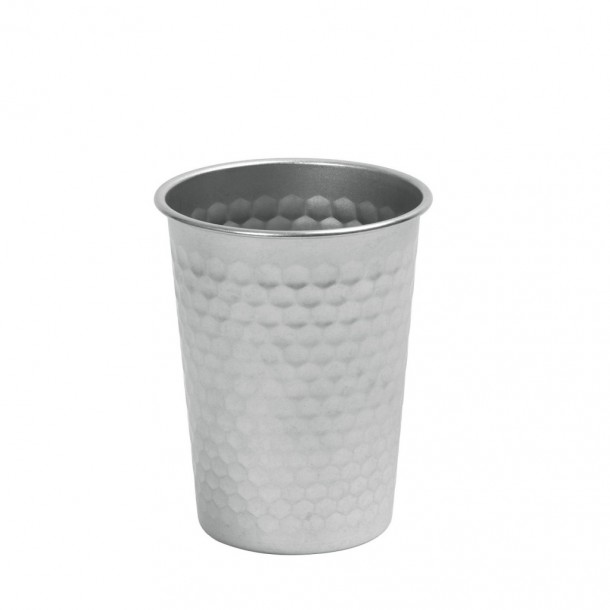 Ποτήρι Ανοξείδωτο Σφυρήλατο 18/10 Ασημί Snow ESPIEL 350ml-8,3x10εκ. FEV128