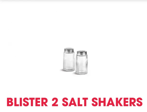 Αλατοπίπερο Σετ 2τμχ Γυάλινο 7εκ. Comas