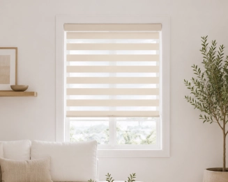 Double Ρόλερ Ρυθμιζόμενης Σκίασης Polyester 120x230εκ. Beige MRShome
