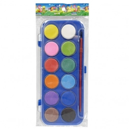 Σετ νερομπογιές 12 Χρωμάτων Σε Κουτί 9x21εκ. Justnote 50-66