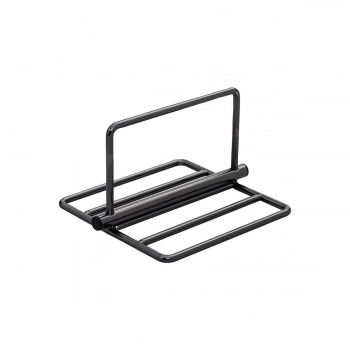 Χαρτοπετσετοθήκη Νίκελ Μαύρη 21,7x18,9x12,4εκ. Essentials Estia 01-7591