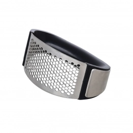 Πρέσσα Σκόρδου Ανοξείδωτη-Σιλικόνης Inox-Μαύρη 11x7x5,2εκ. Estia 01-14216