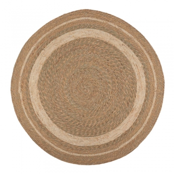 Χαλί Jute-Βαμβακερό Boho Στρογγυλό 150εκ. Καφέ-Natural iliadis 90152