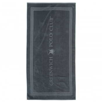 Πετσέτα Θαλάσσης Βαμβακερή 90x170εκ. Essential 4063 Σκούρο Γκρι Greenwich Polo Club