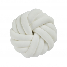 Διακοσμητικό Μαξιλάρι Βελούδινο Φ35εκ. Deco 2294 White Das Home
