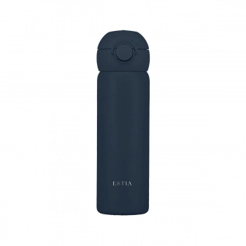 Θερμός Παιδικός Ανοξείδωτος Με Στόμιο Indigo 470ml-7x7x22εκ. Save The Aegean Estia 01-55363