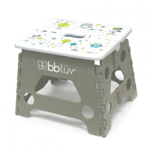 Αναδιπλούμενο Σκαλάκι 24x18x19εκ. Γκρι Bbluv Step B0114-G
