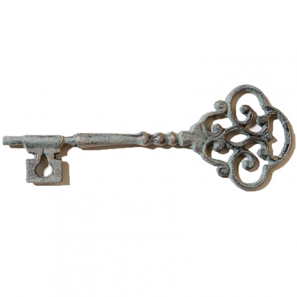Διακοσμητικό Κλειδί Σιδερένιο Μπλε 25εκ. Royal Art CAS2/1058GR