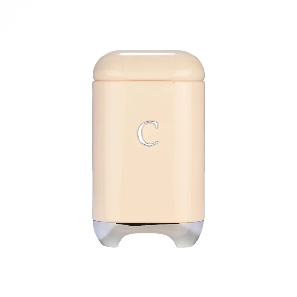 Βάζο Κουζίνας Για Καφέ Μεταλλικό Κρεμ Epoque 11x18,8εκ. Estia 01-28367