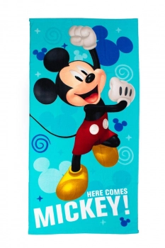 Πετσέτα Θαλάσσης Παιδική Microfiber 70x140εκ. Mickey 14 Sky Blue Disney DimCol
