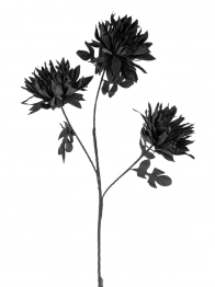 Λουλούδι Τριπλό Μαύρο 84εκ. Zen Collection 25.13.51635