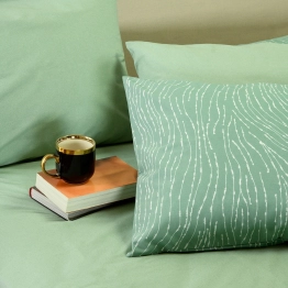 Ζεύγος Μαξιλαροθήκες Polycotton 50x70εκ. Brooke Aqua Casual Line Melinen 20006338