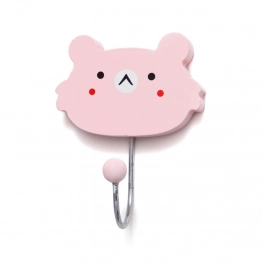 Κρεμάστρα Τοίχου Μεταλλική-Ξύλινη Pink Koala Petit Monkey PTM-HKFpink