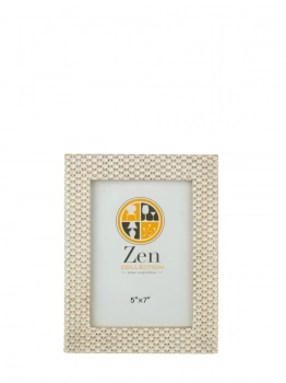 Κορνίζα Polyester Λευκή-Χρυσή 13x18εκ. Zen Collection 25.2.50681