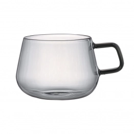 Κούπα Γυάλινη 400ml-10x7,4x13εκ. Yalo Γκρι Estia 07-54977