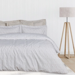 Σετ Σεντόνια Βαμβακερά King 260x280εκ. Happy 9678 Taupe-Λευκό Das Home