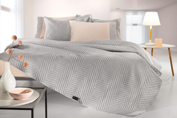Σετ Κουβερλί Microfiber Υπέρδιπλο 220x240εκ. Hamptons Grey Guy Laroche