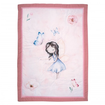 Πάπλωμα Microfiber Κούνιας 110x150εκ. Essential 8849 Dusty Rose-Ροζ Greenwich Polo Club