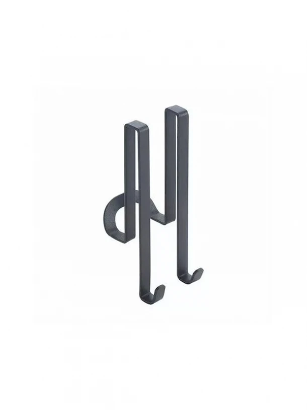 Άγκιστρο Μπάνιου Μεταλλικό Μαύρο Origin Lava Touch 14εκ. Metaltex 401109