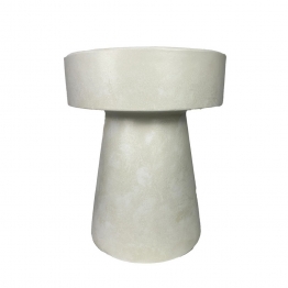 Σκαμπώ Κεραμικό Κρεμ ESPIEL 38x38x46εκ. MAH118