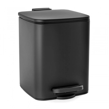 Καλάθι Απορριμμάτων 6L Από Ατσάλι Μαύρο AWD02031903