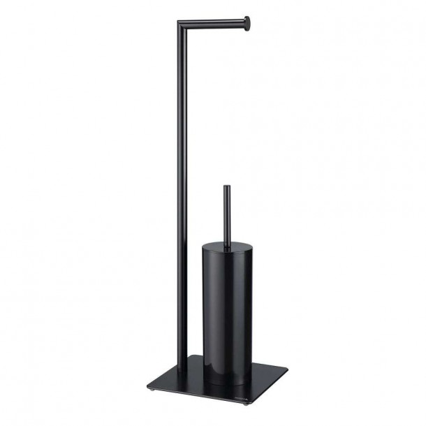 Πιγκάλ Με Χαρτοθήκη Μεταλλικό 20x20x71εκ. Tube 2nd Version Black Sealskin 800200