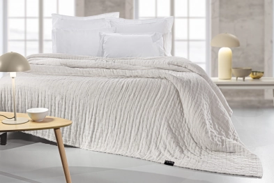 Κουβερλί Βαμβακερό King 270x250εκ. Must Linen-Sand Guy Laroche