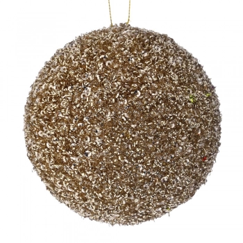 Χριστουγεννιάτικη Μπάλα Polyfoam Σαμπανί Glitter 12εκ. iliadis 83520