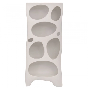 Ραφιέρα Mdf Λευκή Με Ακανόνιστες Θήκες 80x36x180εκ. iliadis 92130