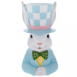 Κασπώ Λαγός Polyresin 17,8x16x34εκ. Μπλε iliadis 92316